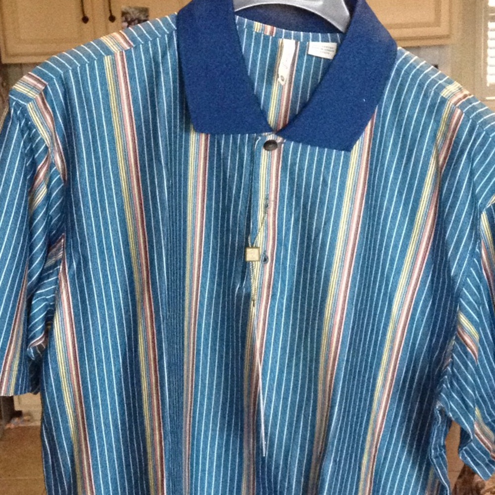 New with tags axis striped blue shirt